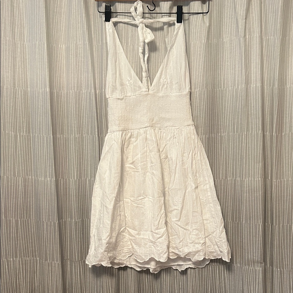 Zara White Halter Top Dress Size Small Coastal Cowgirl